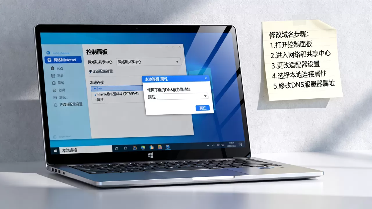 Win10系统如何改域名?,win10修改域名在哪里设置 Win10系统如何改域名?,win10修改域名在哪里设置
