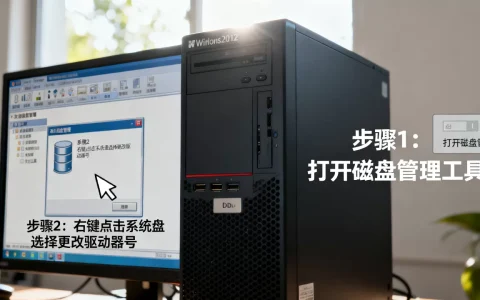 服务器win2012系统盘怎么改为D盘，步骤是什么？
