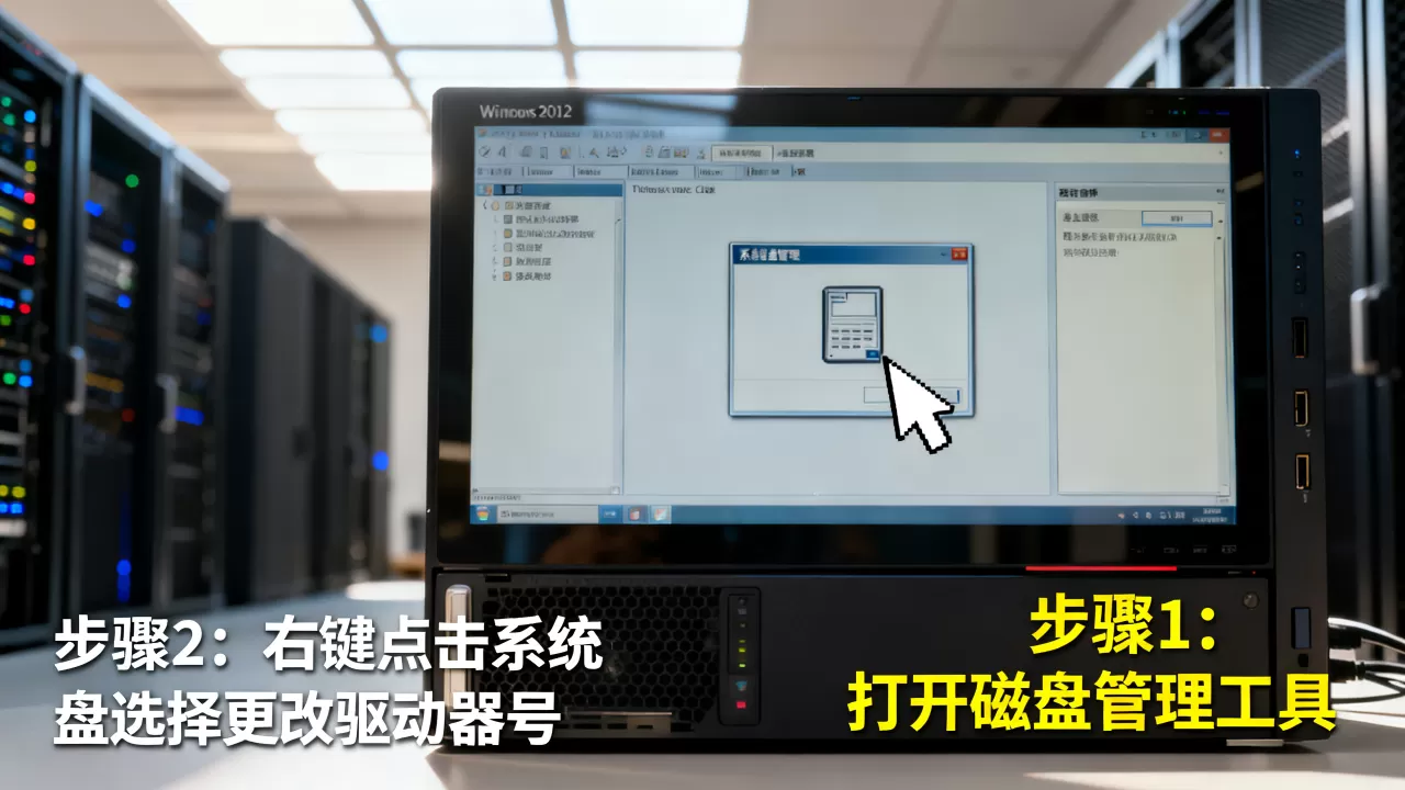 服务器win2012系统盘怎么改为D盘,步骤是什么? 服务器win2012系统盘怎么改为D盘,步骤是什么?