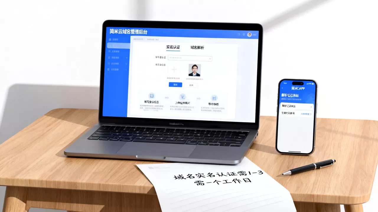 简米云域名预订后如何实名认证和解析,域名实名认证要多久 简米云域名预订后如何实名认证和解析,域名实名认证要多久