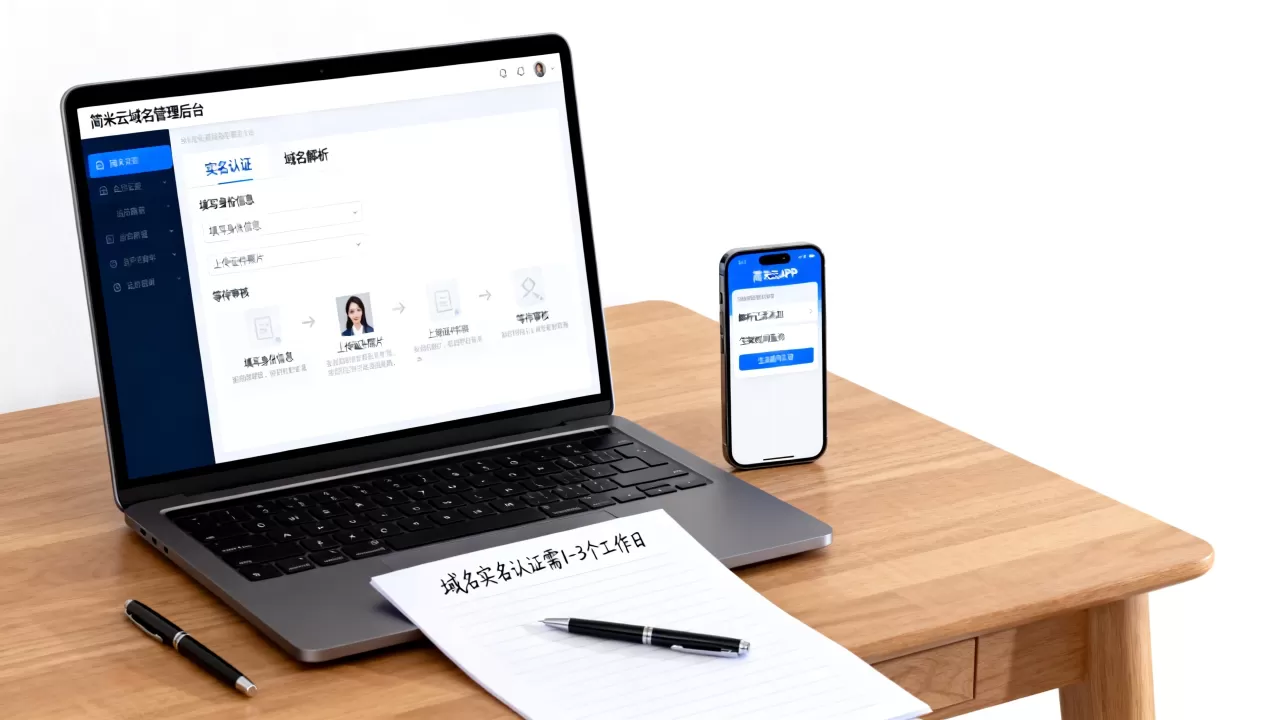 简米云域名预订后如何实名认证和解析,域名实名认证要多久 简米云域名预订后如何实名认证和解析,域名实名认证要多久