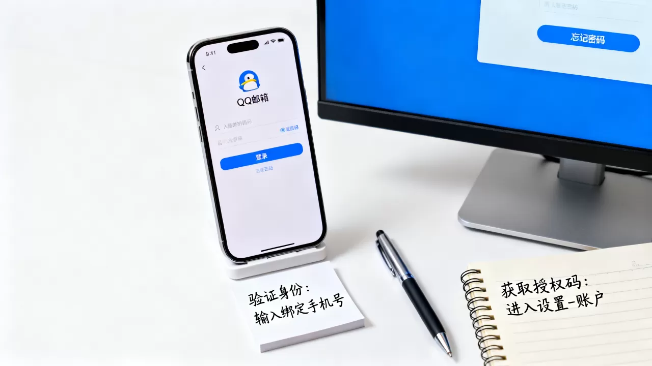 QQ邮箱手机服务器密码忘了怎么找回,邮箱授权码忘了怎么办 QQ邮箱手机服务器密码忘了怎么找回,邮箱授权码忘了怎么办
