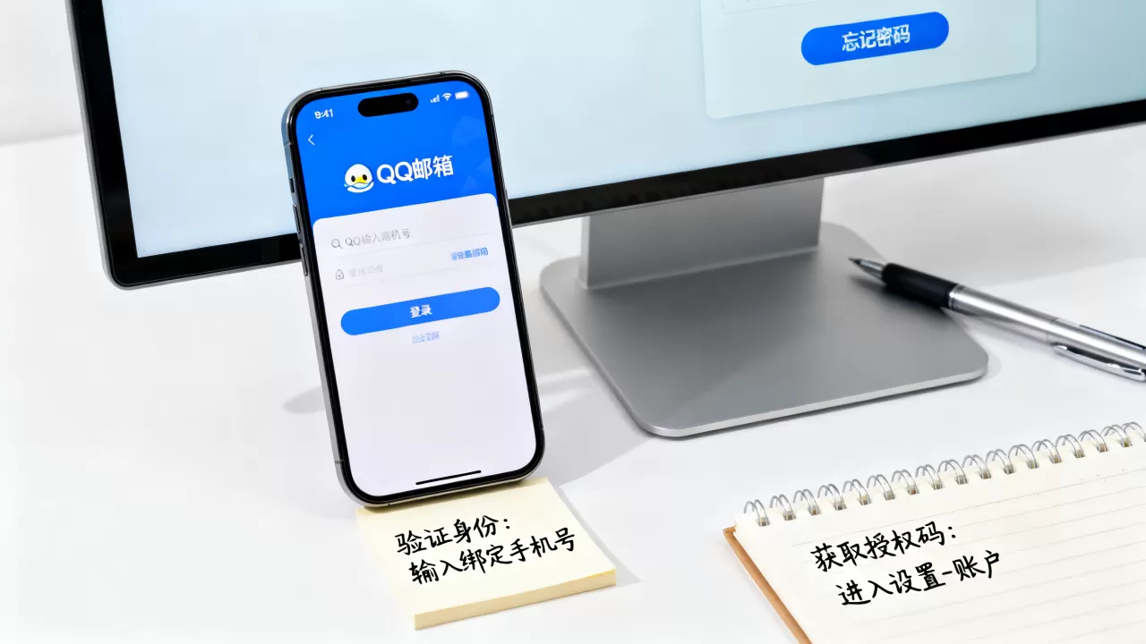 QQ邮箱手机服务器密码忘了怎么找回,邮箱授权码忘了怎么办 QQ邮箱手机服务器密码忘了怎么找回,邮箱授权码忘了怎么办