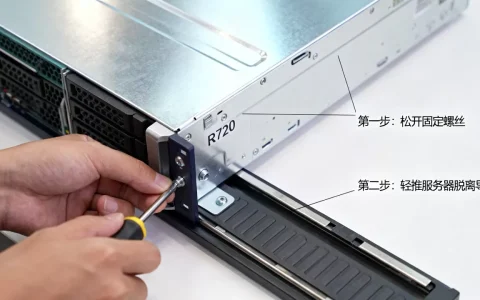 R720服务器怎么从导轨上拆下来，服务器导轨拆卸视频教程？