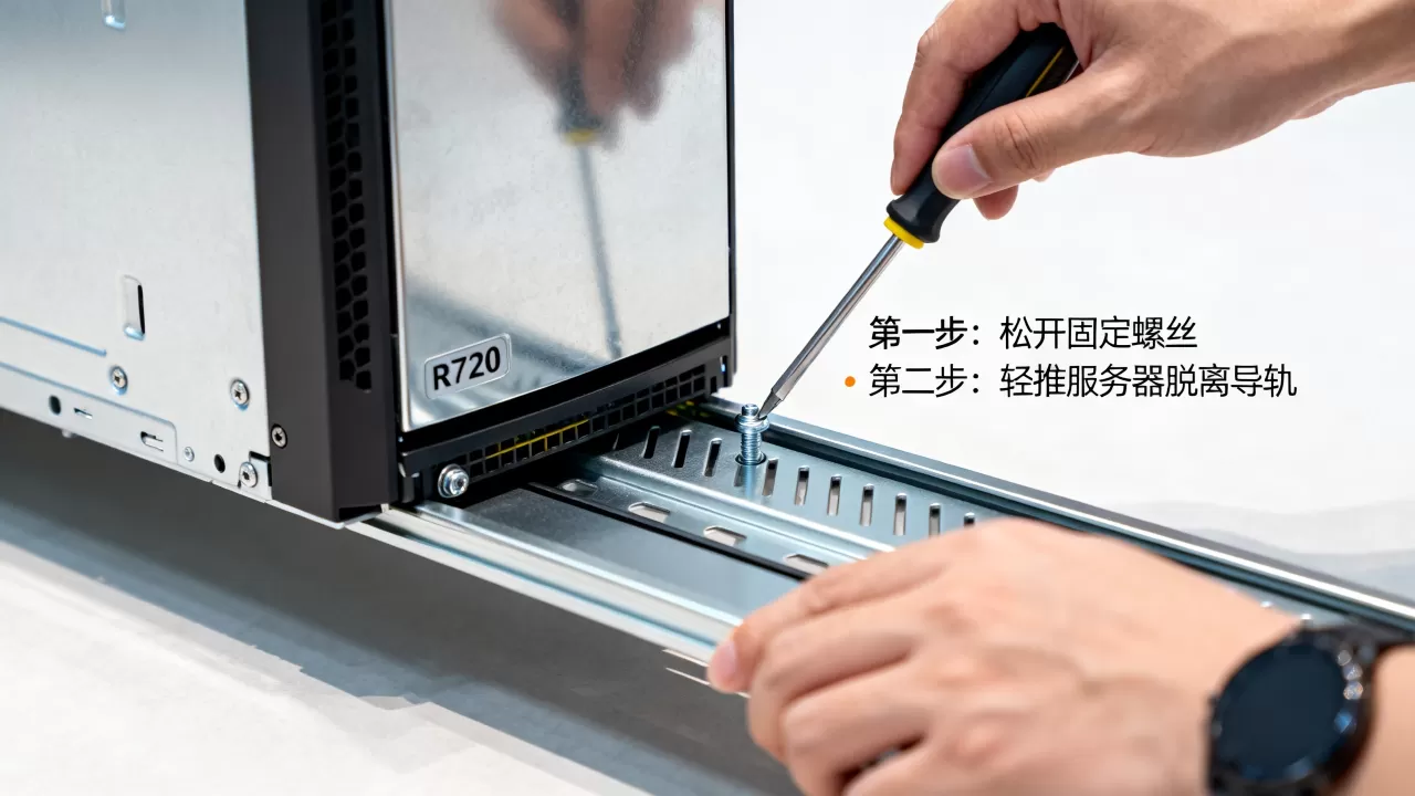 R720服务器怎么从导轨上拆下来,服务器导轨拆卸视频教程? R720服务器怎么从导轨上拆下来,服务器导轨拆卸视频教程?
