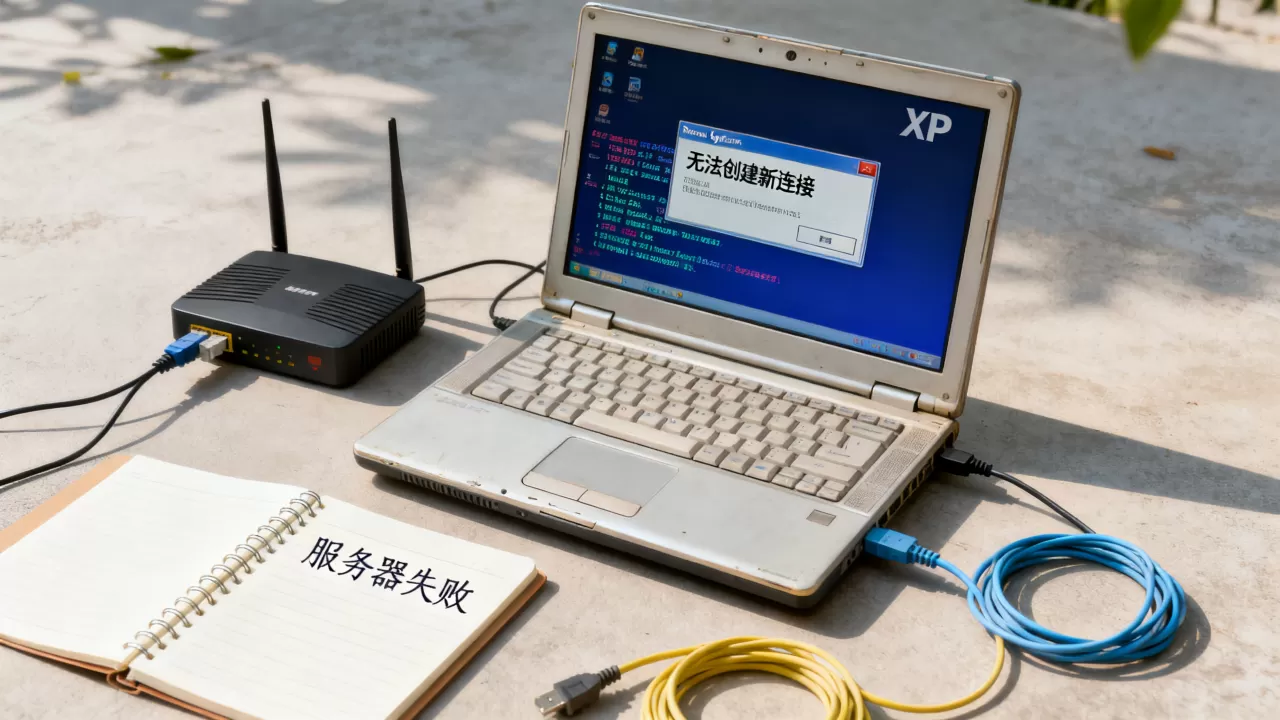 为什么XP无法创建新连接服务器失败,怎么解决? 为什么XP无法创建新连接服务器失败,怎么解决?