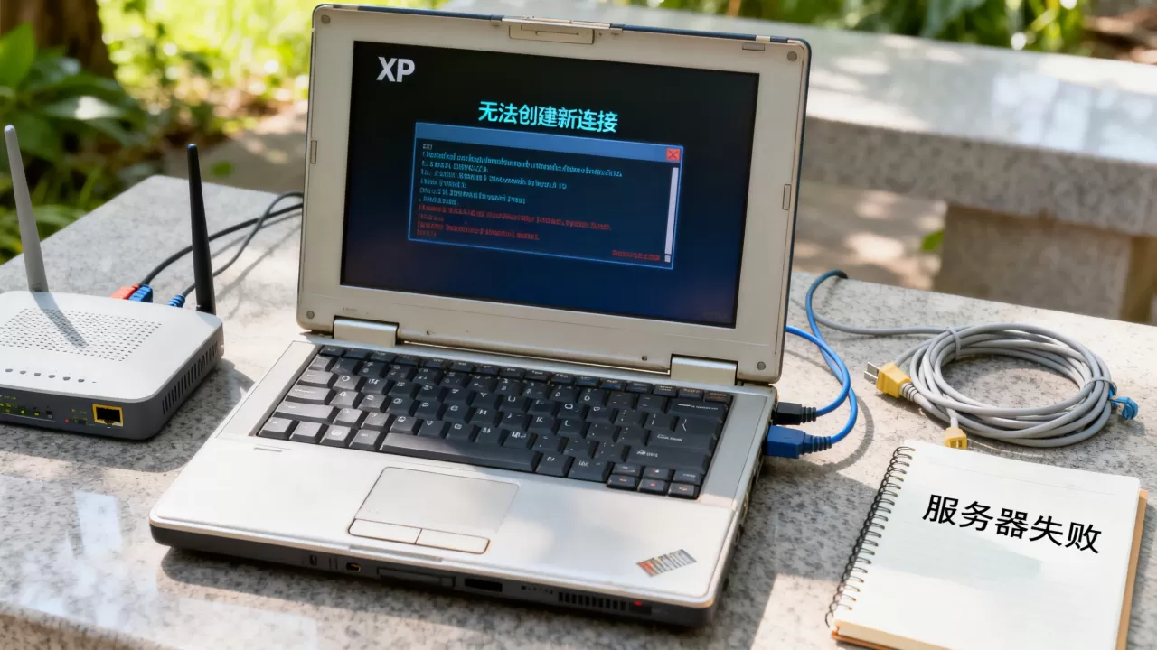 为什么XP无法创建新连接服务器失败,怎么解决? 为什么XP无法创建新连接服务器失败,怎么解决?