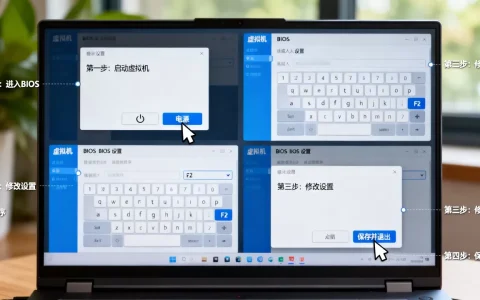 虚拟机怎么更改BIOS设置，详细步骤是什么？