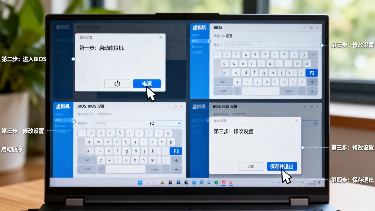 虚拟机怎么更改BIOS设置,详细步骤是什么? 虚拟机怎么更改BIOS设置,详细步骤是什么?