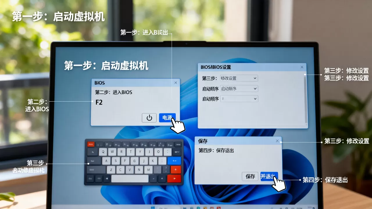 虚拟机怎么更改BIOS设置,详细步骤是什么? 虚拟机怎么更改BIOS设置,详细步骤是什么?