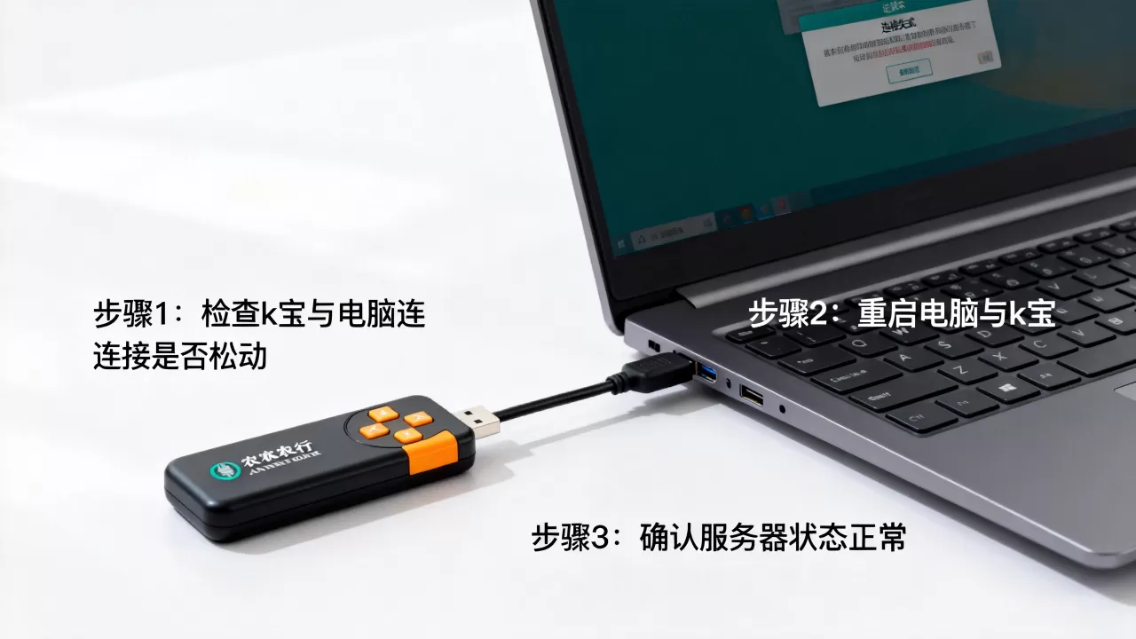 农行k宝连接电脑服务器失败怎么办,正确解决步骤是什么? 农行k宝连接电脑服务器失败怎么办,正确解决步骤是什么?