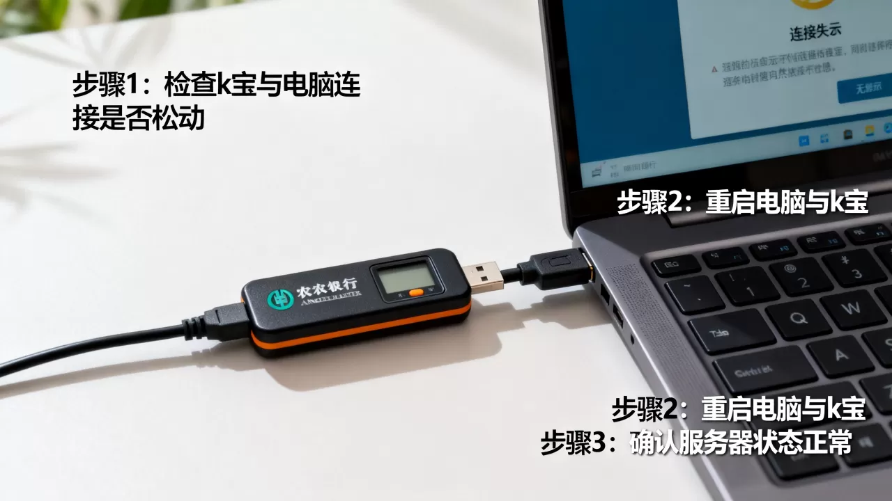 农行k宝连接电脑服务器失败怎么办,正确解决步骤是什么? 农行k宝连接电脑服务器失败怎么办,正确解决步骤是什么?