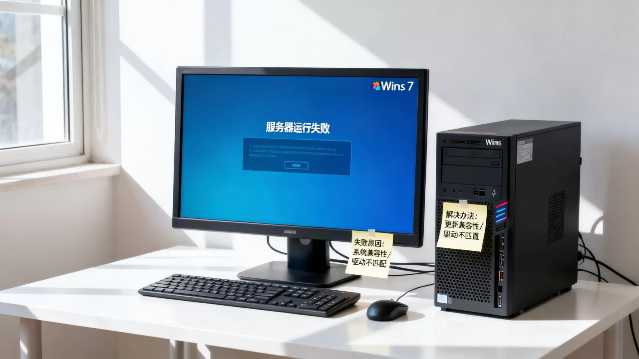 Win7装服务器运行失败啥原因,win7服务器启动失败怎么办 Win7装服务器运行失败啥原因,win7服务器启动失败怎么办