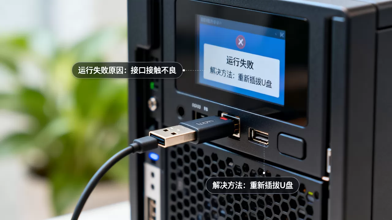 U盘服务器运行失败到底是什么原因,怎么解决 U盘服务器运行失败到底是什么原因,怎么解决