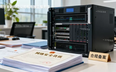 南京金融科技公司租独立服务器如何合规办理，需要哪些资质