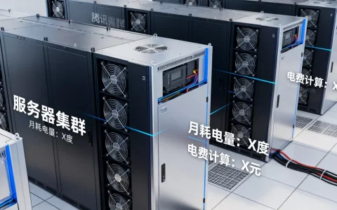 腾讯服务器一月到底耗电多少度，服务器一个月电费怎么算