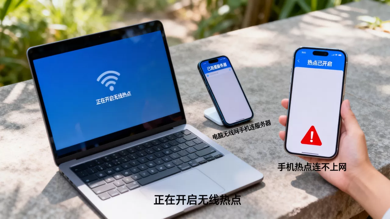 电脑开无线网手机为何连到服务器,手机热点连不上网怎么办 电脑开无线网手机为何连到服务器,手机热点连不上网怎么办