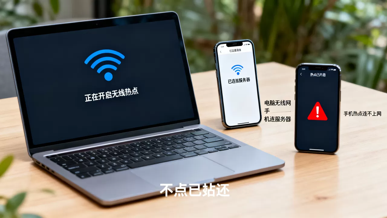 电脑开无线网手机为何连到服务器,手机热点连不上网怎么办 电脑开无线网手机为何连到服务器,手机热点连不上网怎么办