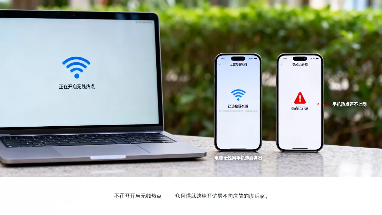 电脑开无线网手机为何连到服务器,手机热点连不上网怎么办 电脑开无线网手机为何连到服务器,手机热点连不上网怎么办