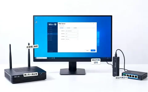 win10的web服务器怎么映射到外网，外网无法访问怎么办