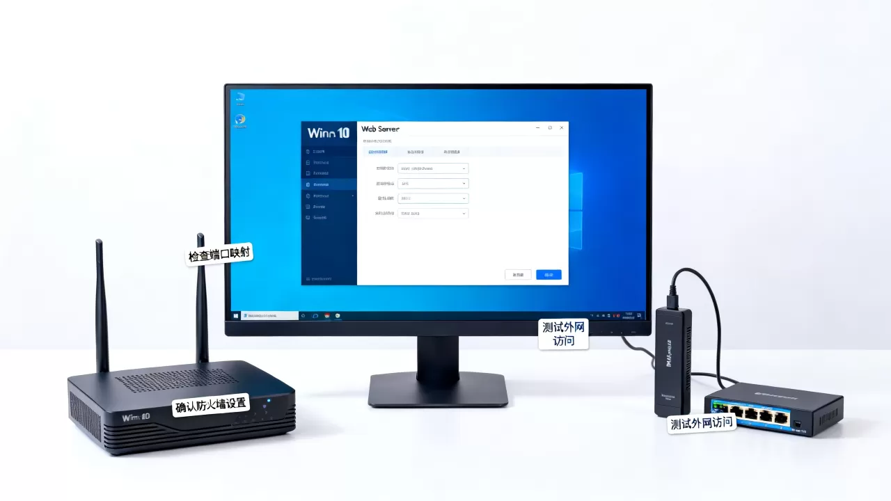 win10的web服务器怎么映射到外网,外网无法访问怎么办 win10的web服务器怎么映射到外网,外网无法访问怎么办