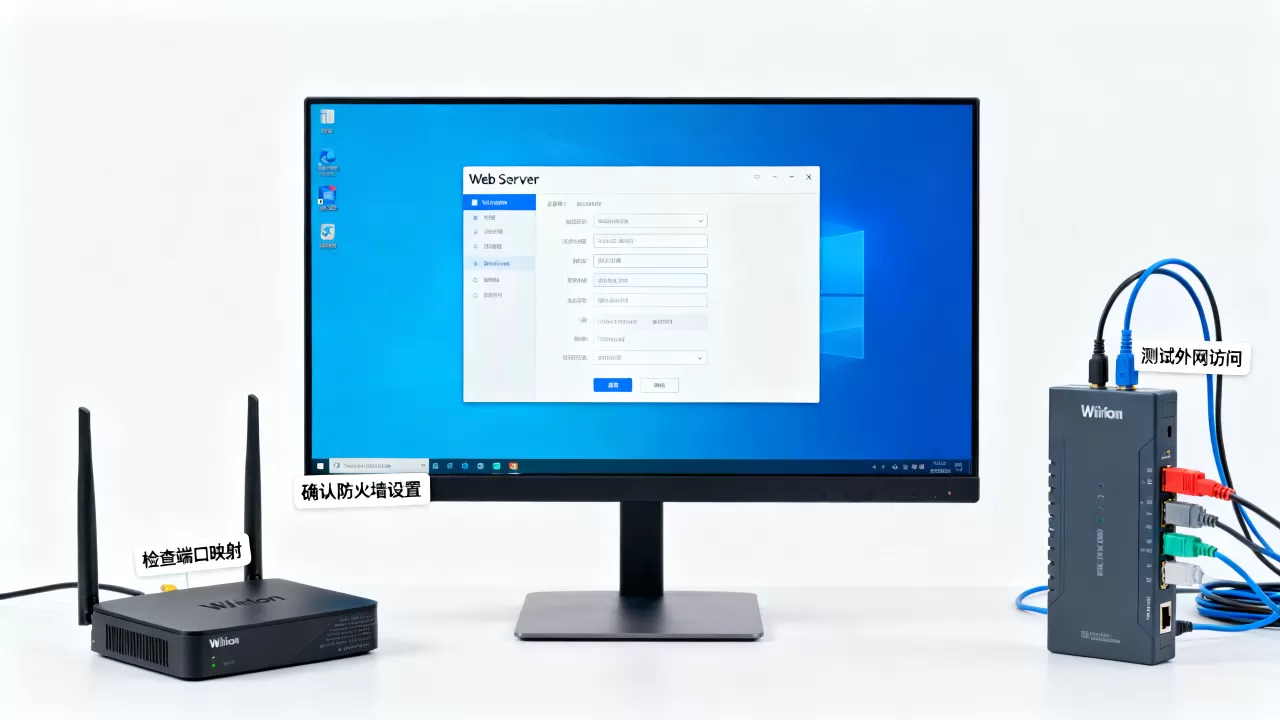 win10的web服务器怎么映射到外网,外网无法访问怎么办 win10的web服务器怎么映射到外网,外网无法访问怎么办
