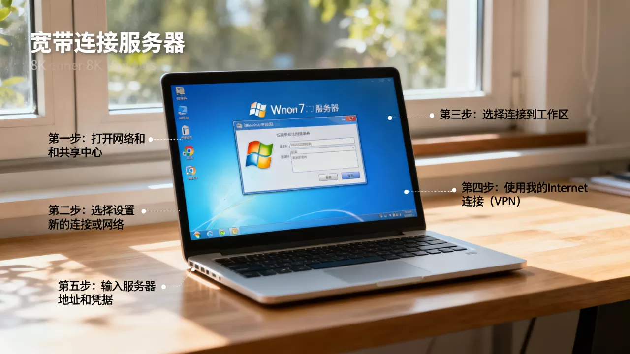 win7系统桌面宽带连接服务器如何创建?,详细步骤是什么? win7系统桌面宽带连接服务器如何创建?,详细步骤是什么?