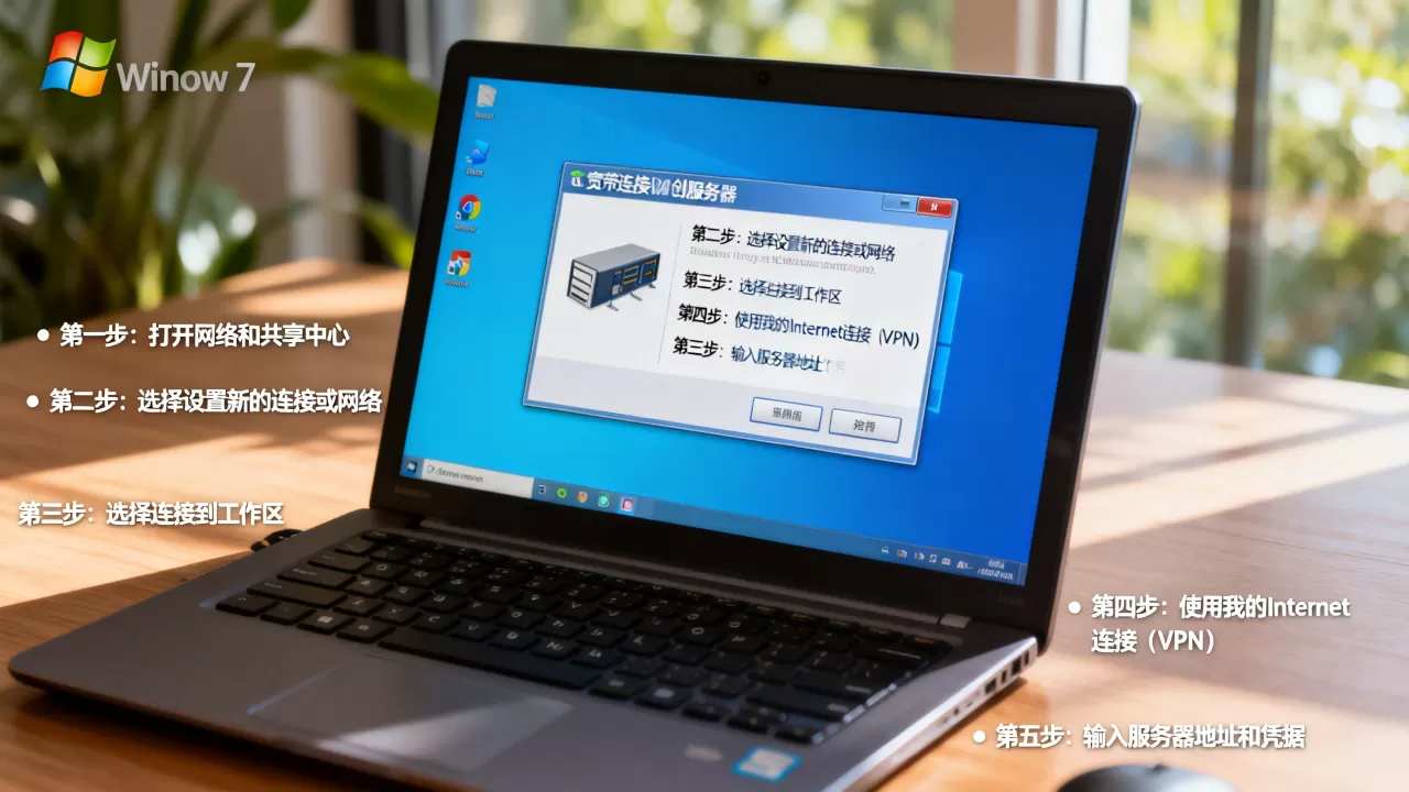win7系统桌面宽带连接服务器如何创建?,详细步骤是什么? win7系统桌面宽带连接服务器如何创建?,详细步骤是什么?