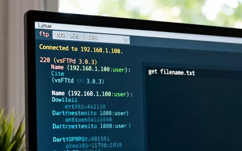 Linux怎么ftp到另一台服务器，用什么命令？