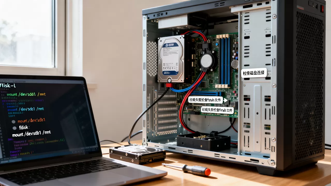 Linux下如何挂载磁盘?,挂载失败怎么办 Linux下如何挂载磁盘?,挂载失败怎么办