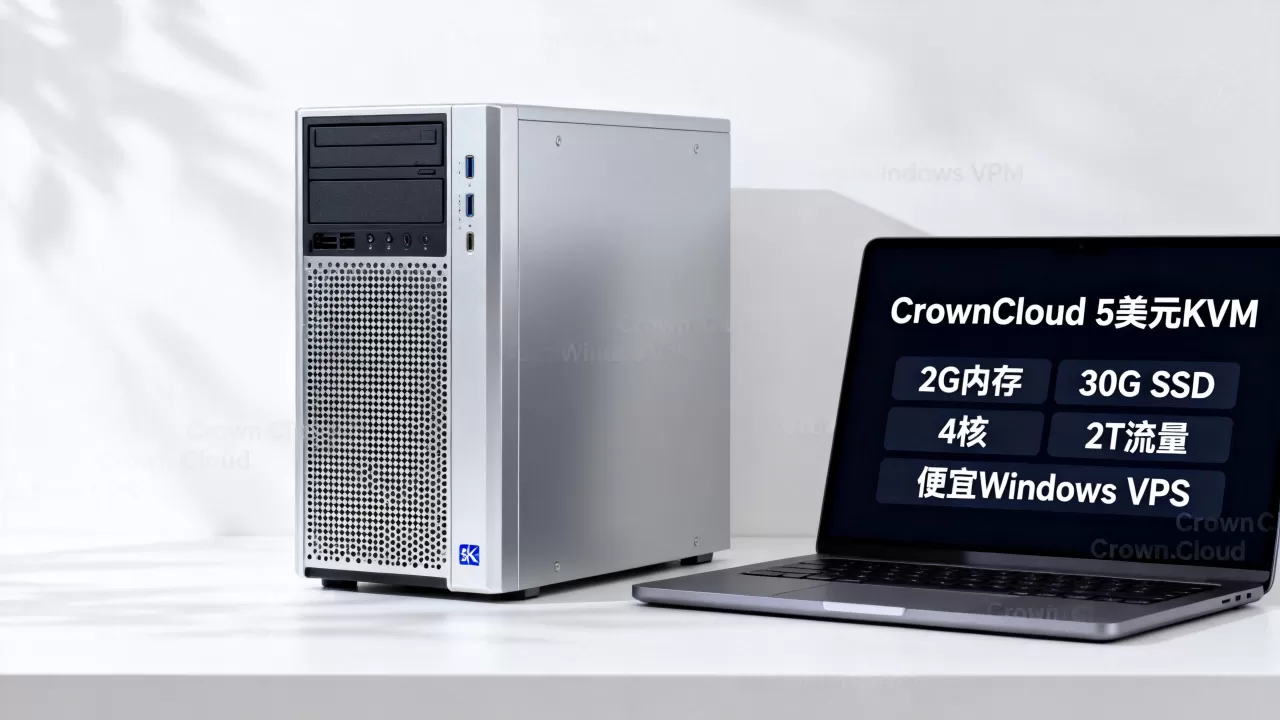 CrownCloud 5美元KVM 2G内存30GSSD 4核2T流量值得买吗,便宜Windows VPS哪家好? CrownCloud 5美元KVM 2G内存30GSSD 4核2T流量值得买吗,便宜Windows VPS哪家好?