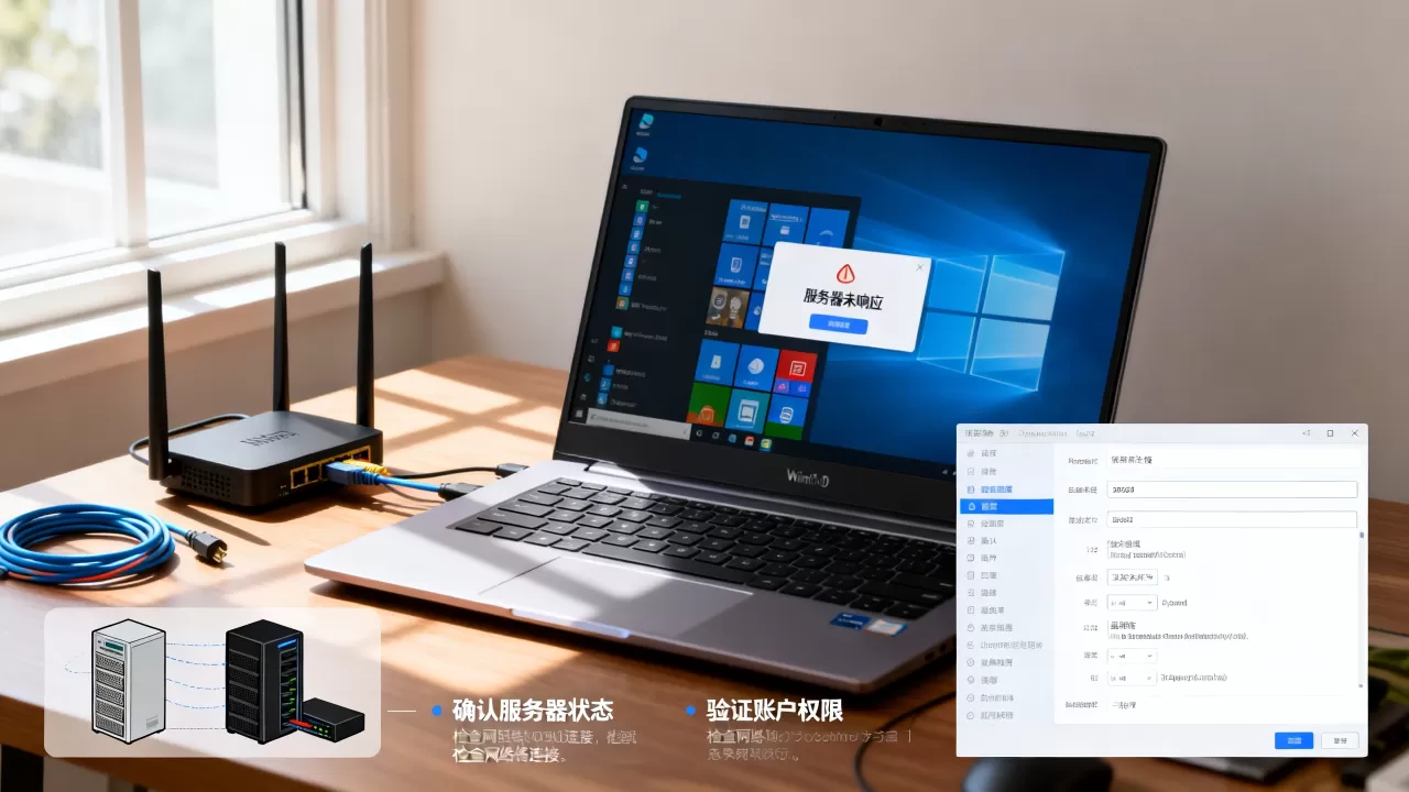 win10登录服务器未响应怎么解决,常见原因有哪些 win10登录服务器未响应怎么解决,常见原因有哪些