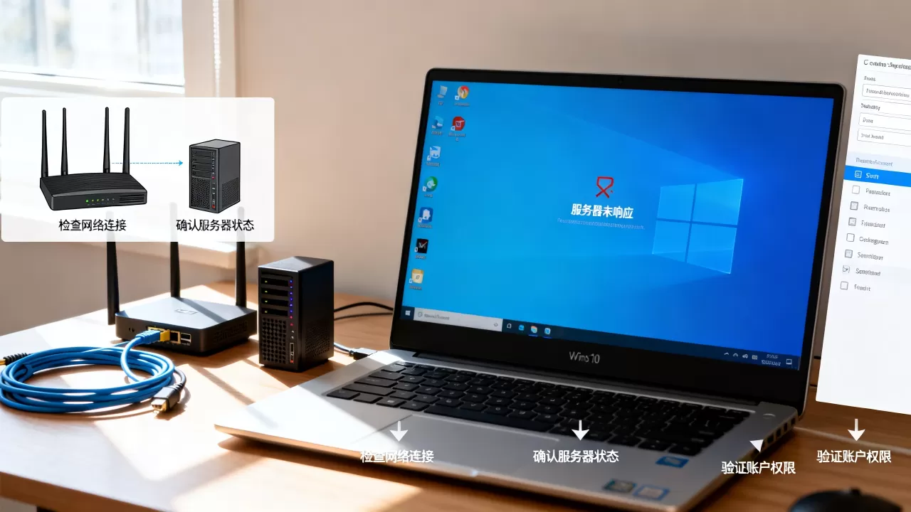 win10登录服务器未响应怎么解决,常见原因有哪些 win10登录服务器未响应怎么解决,常见原因有哪些