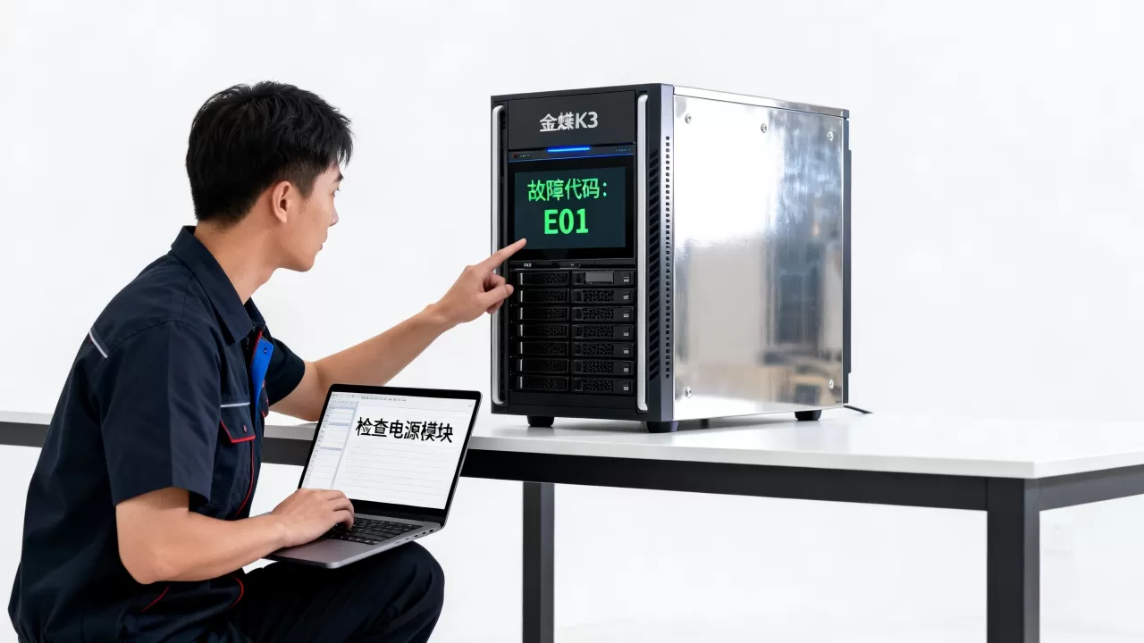 金蝶k3服务器突然开不了机怎么办,故障代码怎么查? 金蝶k3服务器突然开不了机怎么办,故障代码怎么查?