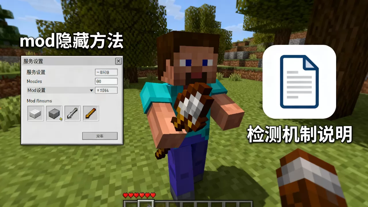 我的世界服务器加mod如何隐藏,mod会不会被检测到? 我的世界服务器加mod如何隐藏,mod会不会被检测到?