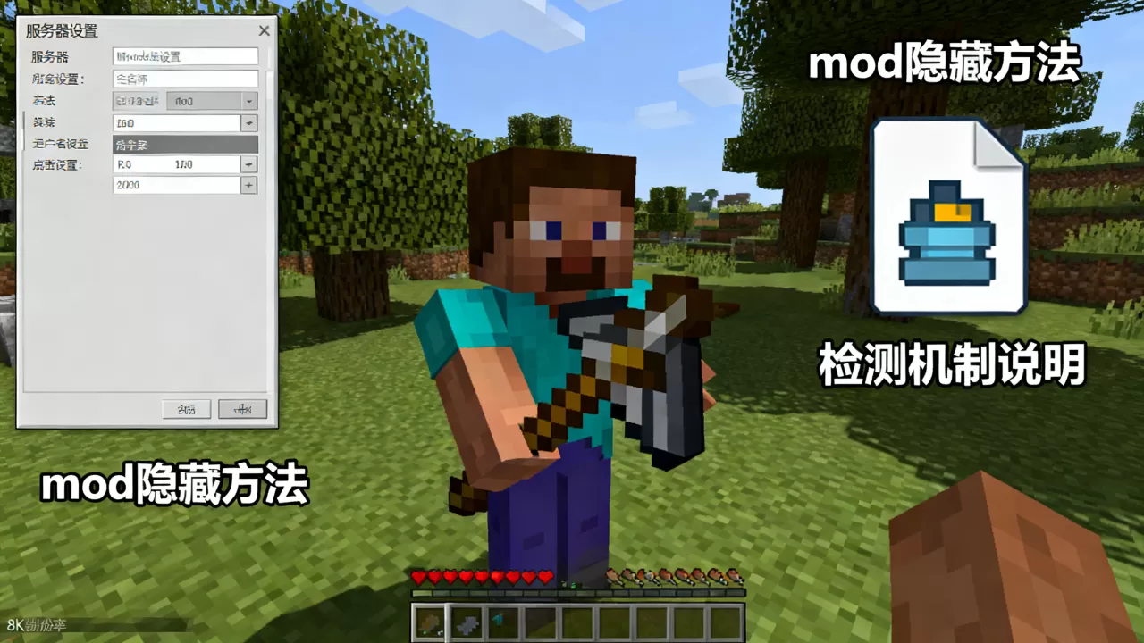 我的世界服务器加mod如何隐藏,mod会不会被检测到? 我的世界服务器加mod如何隐藏,mod会不会被检测到?