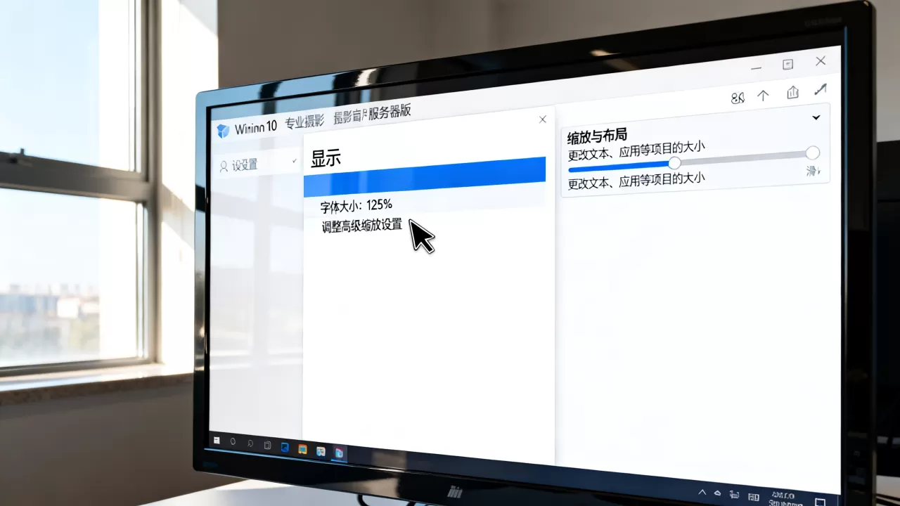 服务器版win10字体如何调整,系统字体大小怎么设置? 服务器版win10字体如何调整,系统字体大小怎么设置?