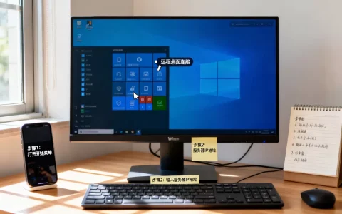 win10系统怎么远程桌面连接服务器？，具体步骤是什么？