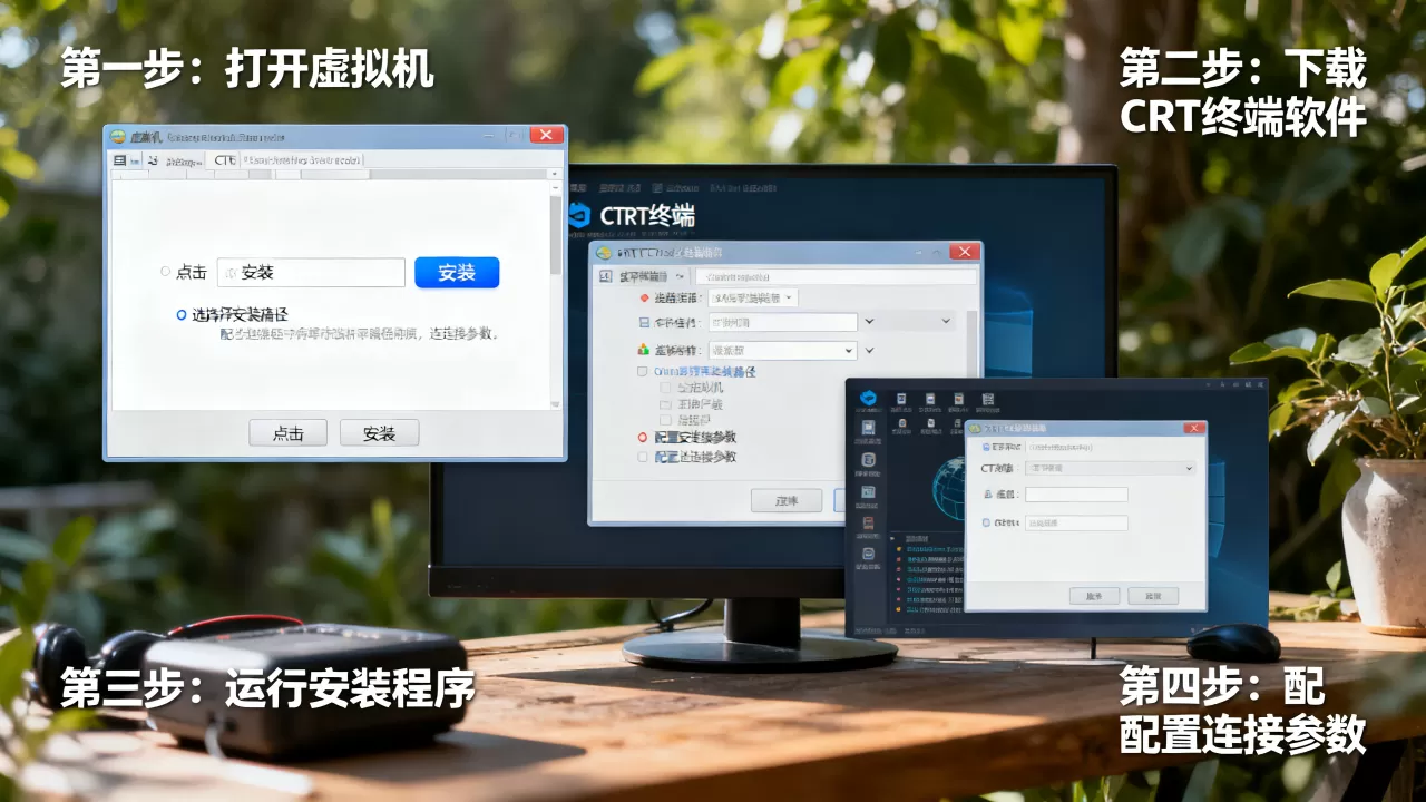 虚拟机中如何正确安装配置CRT终端?,具体步骤是什么 虚拟机中如何正确安装配置CRT终端?,具体步骤是什么