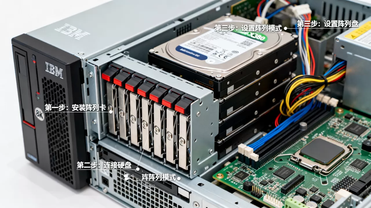 ibm x3850服务器磁盘阵列如何配置,需要什么步骤? ibm x3850服务器磁盘阵列如何配置,需要什么步骤?