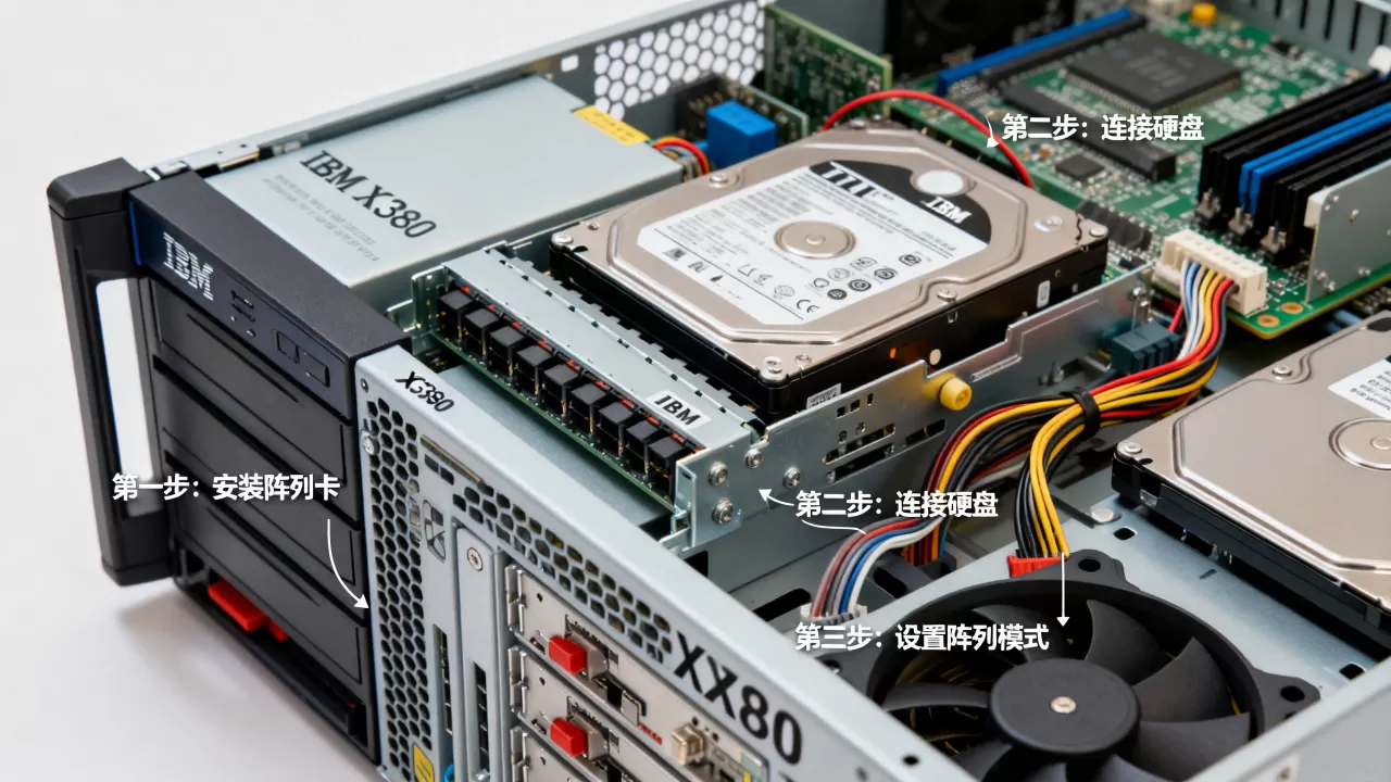 ibm x3850服务器磁盘阵列如何配置,需要什么步骤? ibm x3850服务器磁盘阵列如何配置,需要什么步骤?