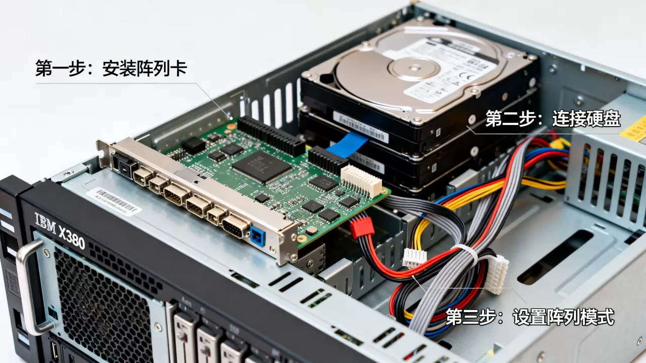 ibm x3850服务器磁盘阵列如何配置,需要什么步骤? ibm x3850服务器磁盘阵列如何配置,需要什么步骤?