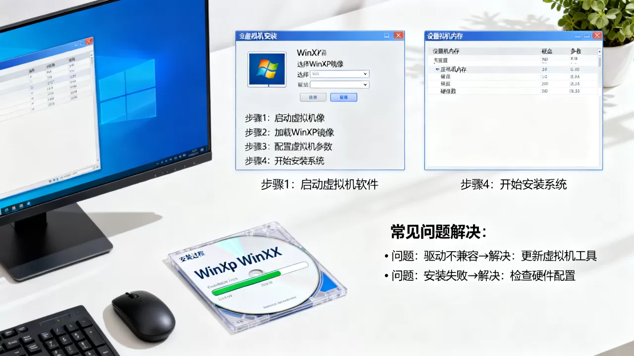 虚拟机中装WinXP步骤是什么,常见问题怎么解决? 虚拟机中装WinXP步骤是什么,常见问题怎么解决?