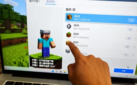 怎么在游戏内找到2b2t服务器，具体方法是什么