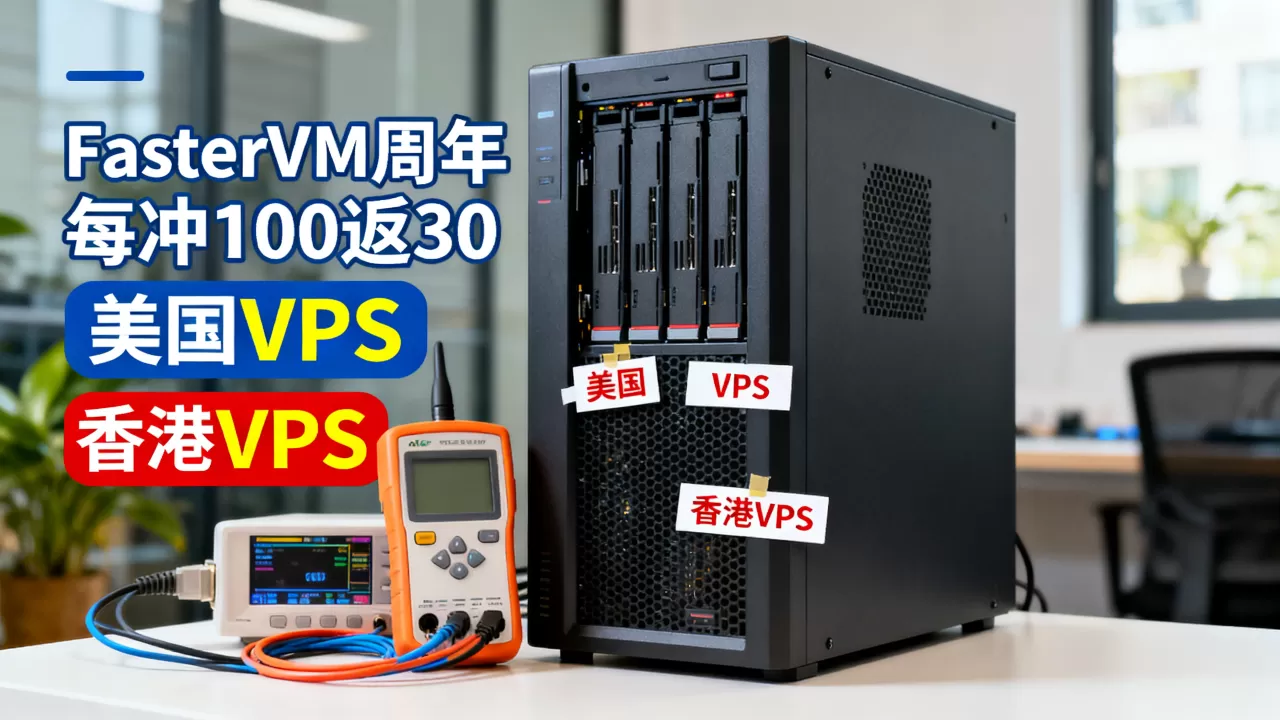 FasterVM周年每冲100返30吗,美国香港VPS怎么选? FasterVM周年每冲100返30吗,美国香港VPS怎么选?
