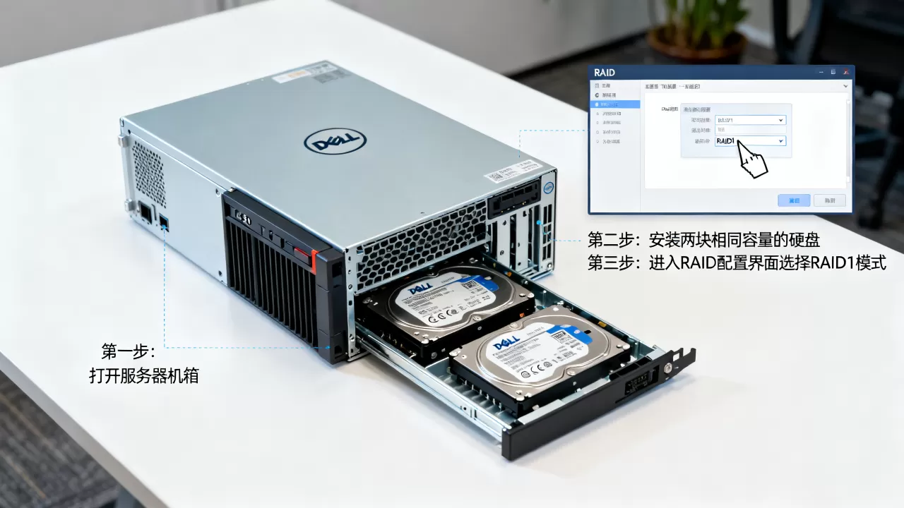 戴尔T430服务器怎么做RAID1,具体步骤是什么? 戴尔T430服务器怎么做RAID1,具体步骤是什么?