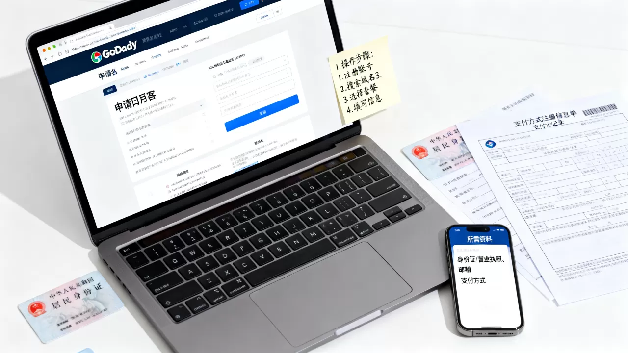 GoDaddy新手申请域名怎么操作,需要哪些资料? GoDaddy新手申请域名怎么操作,需要哪些资料?