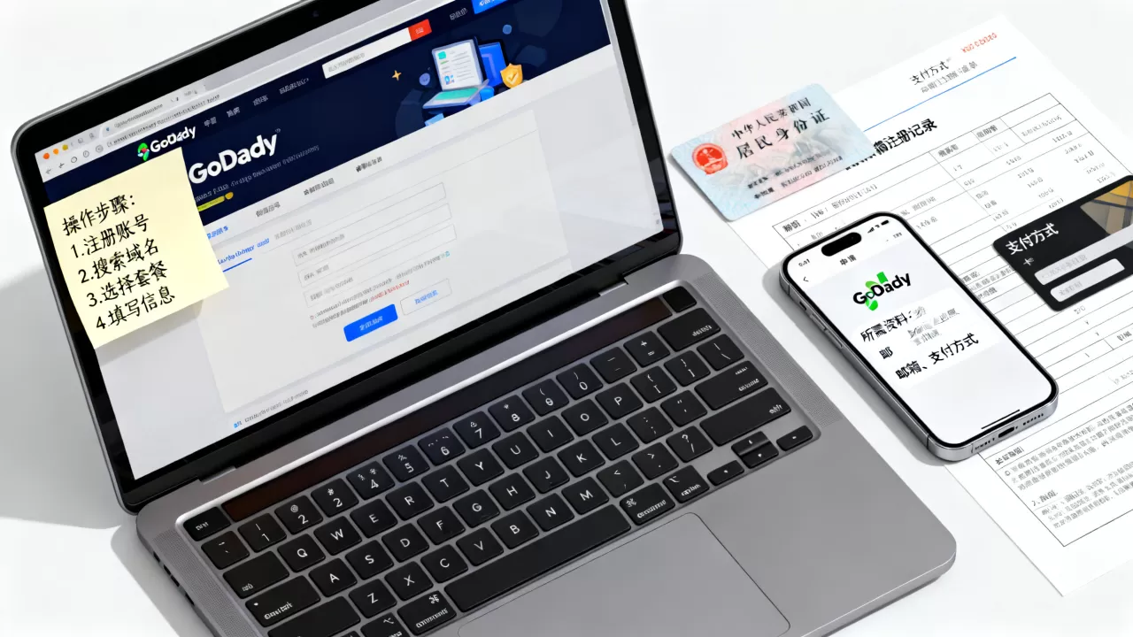 GoDaddy新手申请域名怎么操作,需要哪些资料? GoDaddy新手申请域名怎么操作,需要哪些资料?