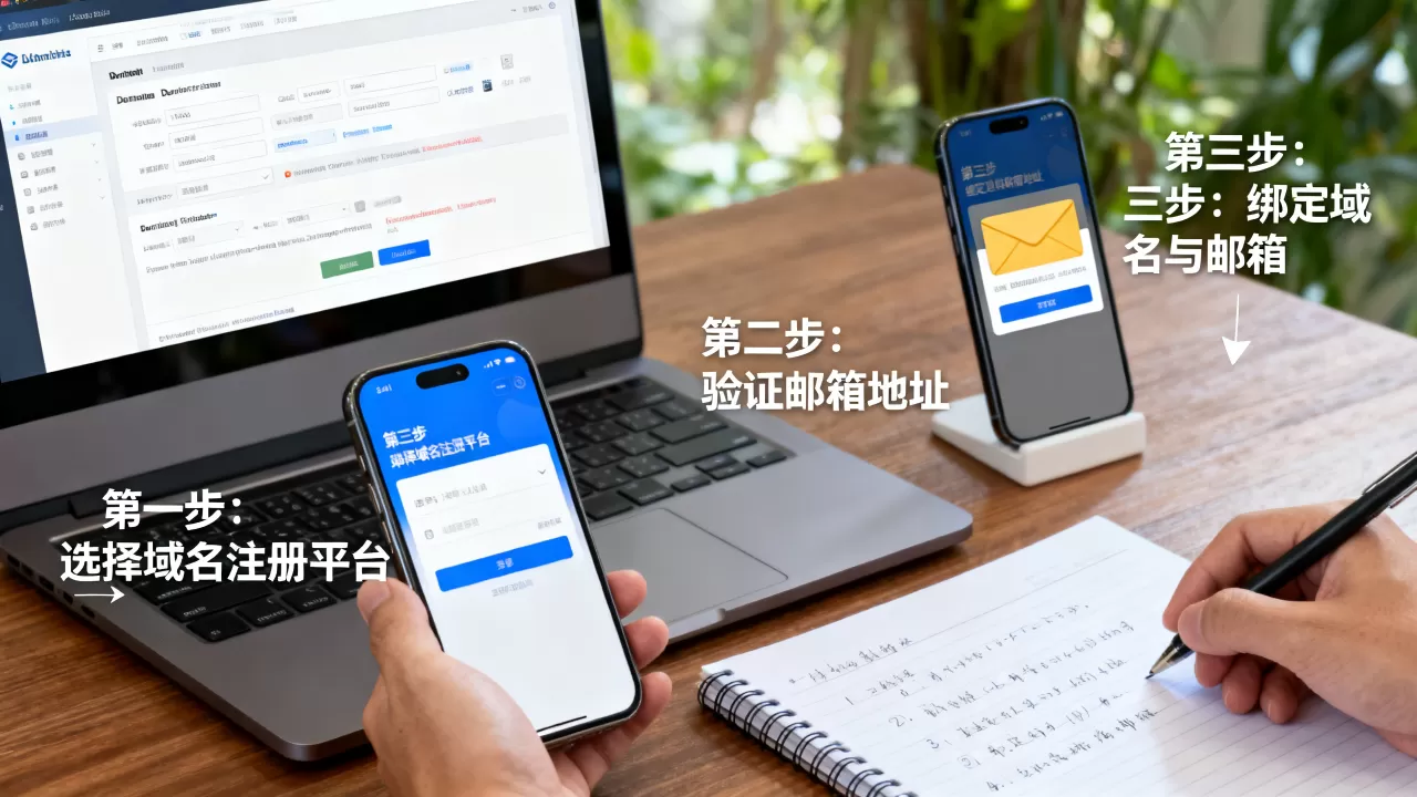 怎么申请自己的域名邮箱?,新手免费详细步骤有哪些? 怎么申请自己的域名邮箱?,新手免费详细步骤有哪些?