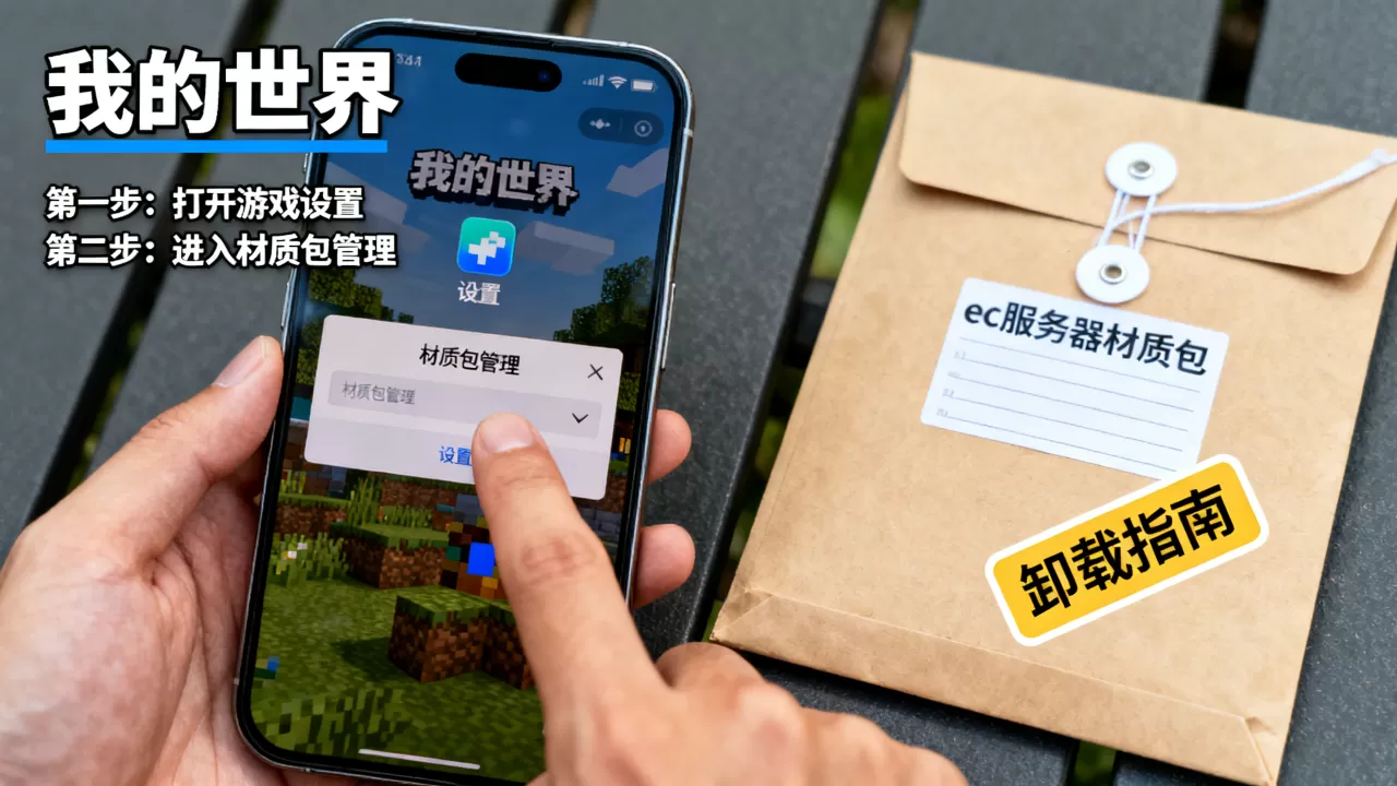 如何卸下我的世界ec服务器材质包,手机版操作教程 如何卸下我的世界ec服务器材质包,手机版操作教程